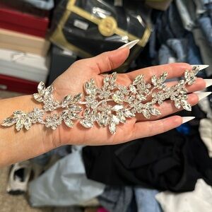 Crystal formal hair piece